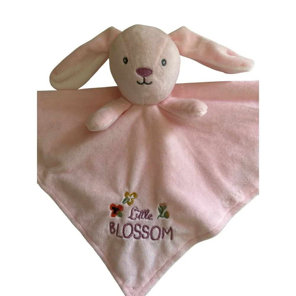 Baby Starters Pink Bunny Security Blanket Lovey Plush "Little Blossom" - Picture 2 of 7